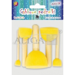 Komplet gąbek do tapowania 1,2,3,4,5cm , gąbka z uchwytem / gąbka do tapowania / gąbki / gąbka okrągła / PG-4392 / pędzle gąbkowe